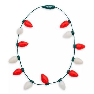 Disney Parks LIGHT UP Holiday Glow Necklace Christmas Mickey Mouse SEALED